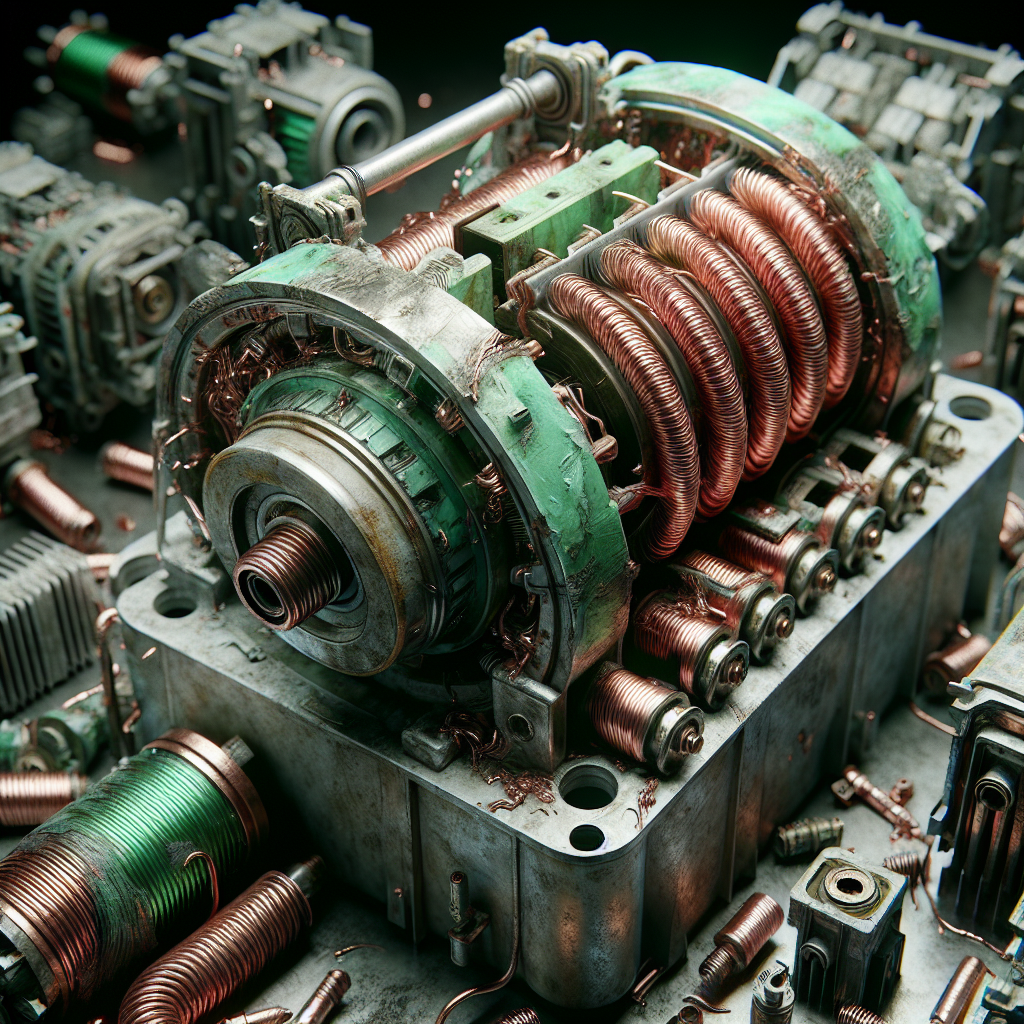 Bobinas elétricas e motores: reaproveitamento de cobre e ferro