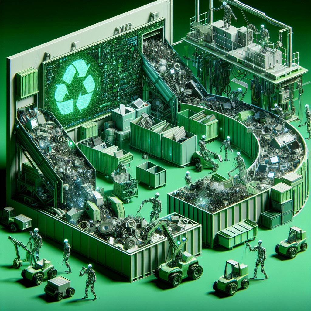 Como a inteligência artificial otimiza a logística reversa de resíduos eletrônicos corporativos