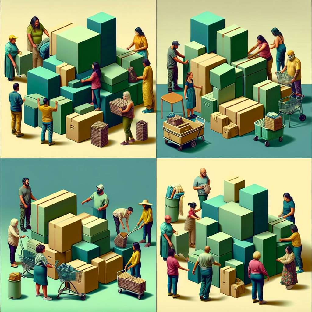 Como preparar itens volumosos para a coleta.