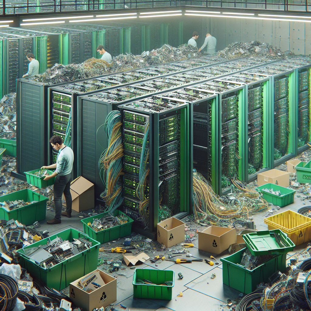 Desmontando data centers: cuidados com racks, cabos e economia circular na reciclagem