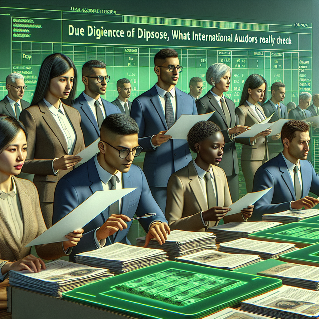 Due diligence de descarte: o que auditores internacionais realmente verificam