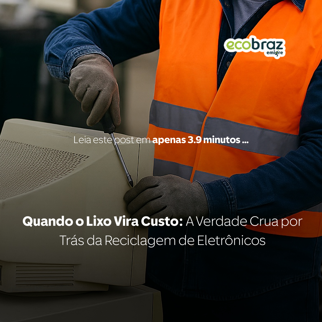 Quando o Lixo Vira Custo: A Verdade Crua por Trás da Reciclagem de Eletrônicos