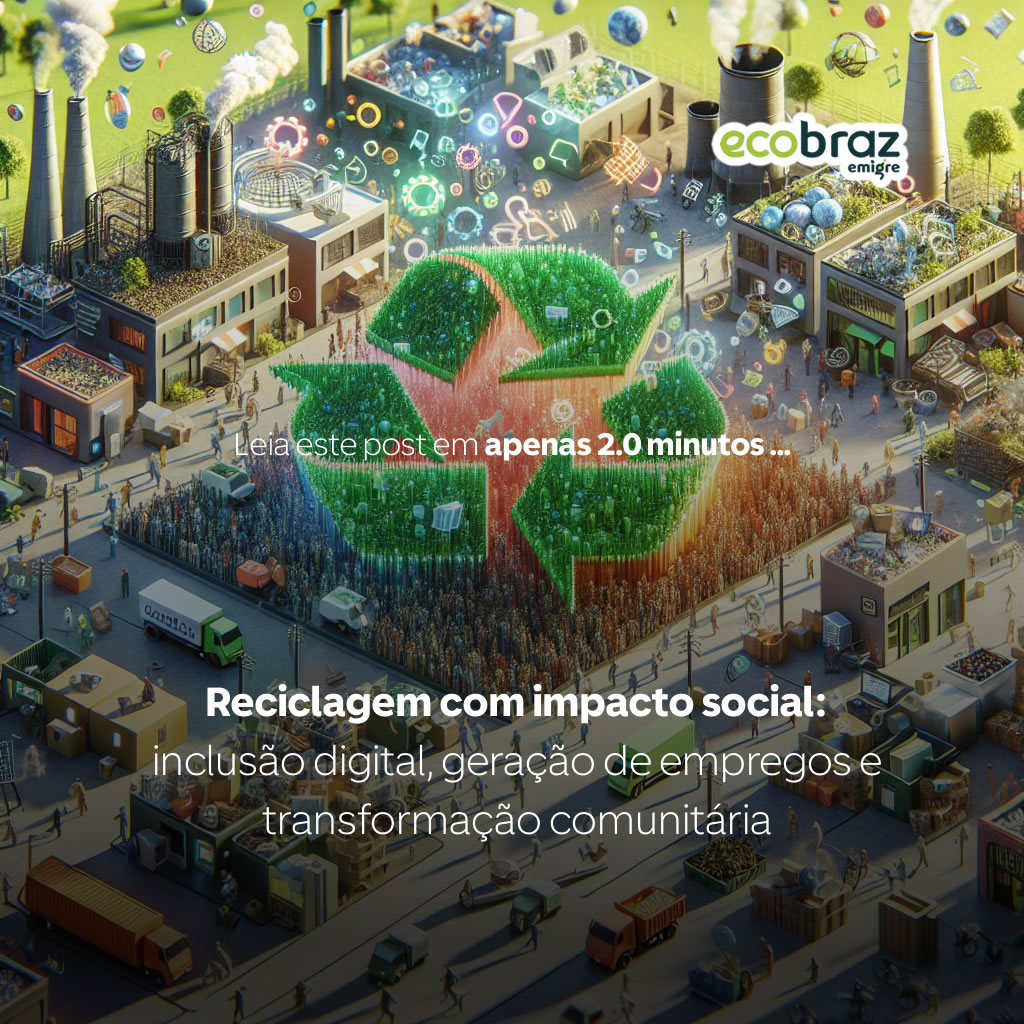 Reciclagem com impacto social: inclusão digital, geração de empregos e transformação comunitária