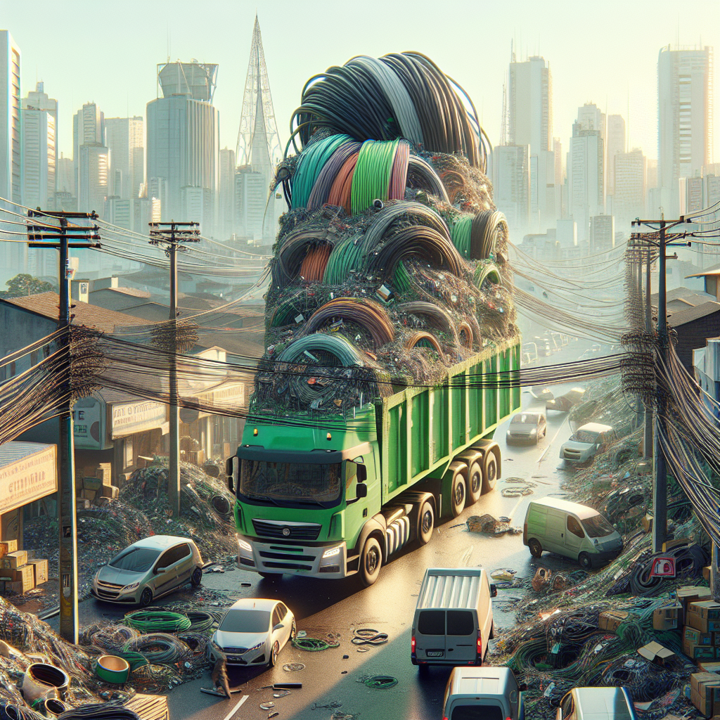 Reciclagem de sucata de cabos elétricos em São Paulo