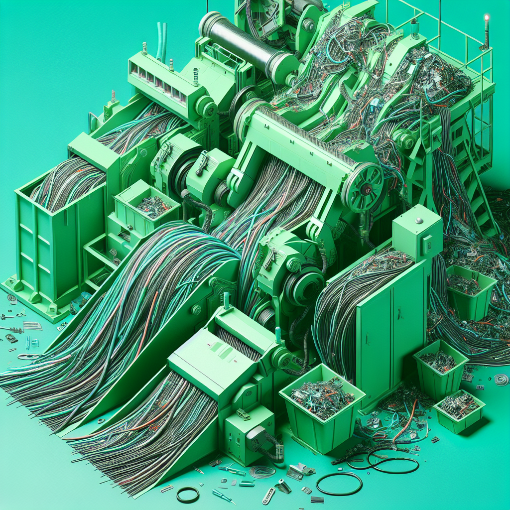 Cables e hilos eléctricos: separación de chatarra y trituradoras adecuadas