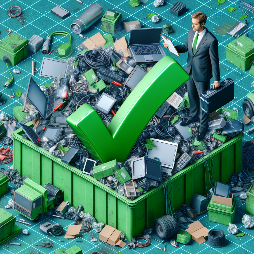Lista de comprobación de auditoría medioambiental para la eliminación de productos electrónicos