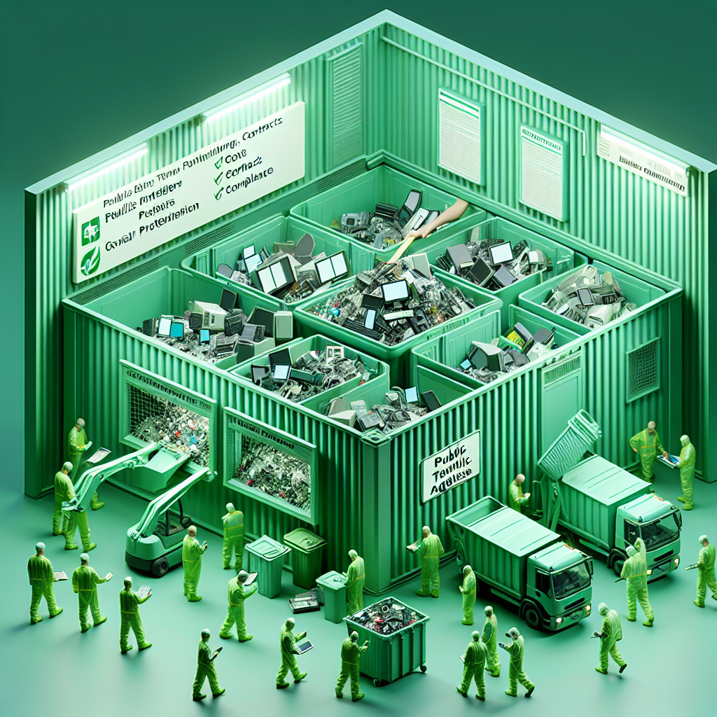 Sammlung elektronischer Abfälle für öffentliche Einrichtungen: Ausschreibungen, Verträge und Einhaltung der Vorschriften
