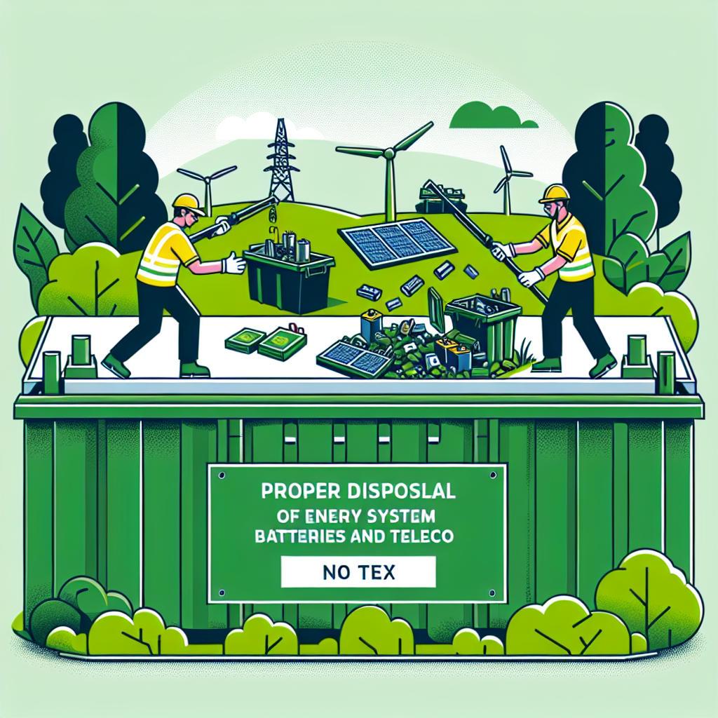 Cómo Ecobraz garantiza la correcta eliminación de las pilas de los sistemas de energía y telecomunicaciones