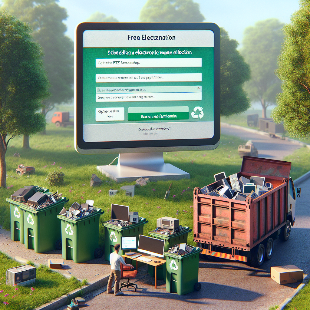 How to schedule free electronics collection with Ecobraz step by step