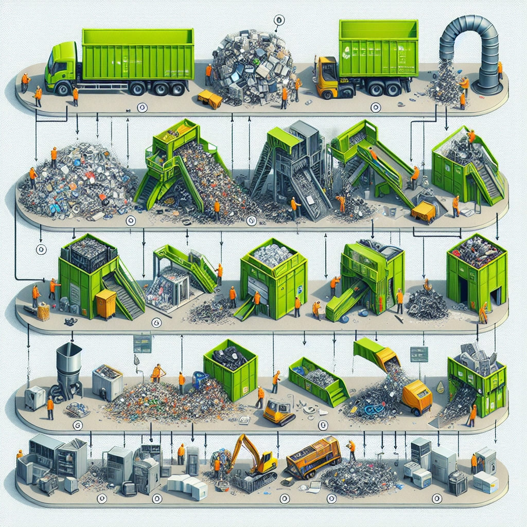 Cómo funciona la clasificación de residuos electrónicos paso a paso