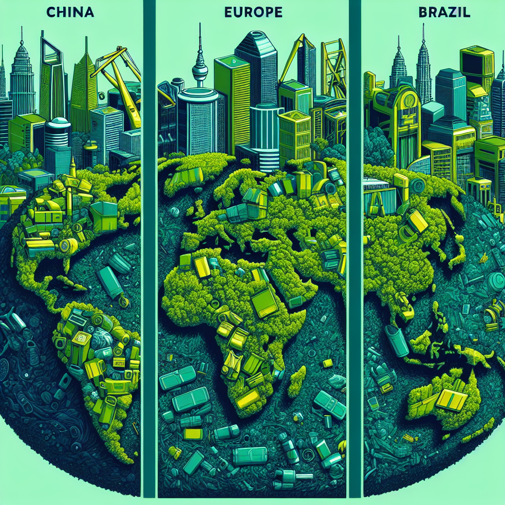 Comparación mundial: cómo tratan China, Europa y Brasil los residuos electrónicos de las empresas