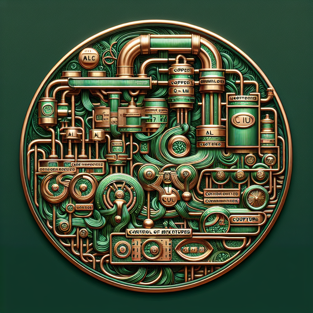 Controle de misturas (Cu/Al) para maximizar recuperação.