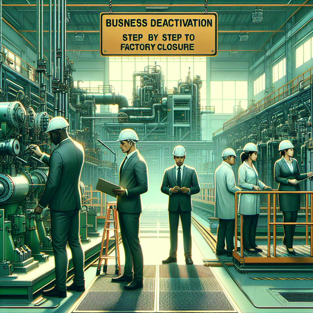 Desactivación de empresas: paso a paso para el cierre de fábricas