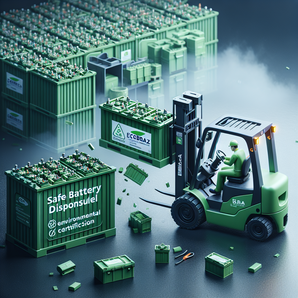 Sichere Entsorgung von Staplerbatterien mit Ecobraz Umweltzertifizierung
