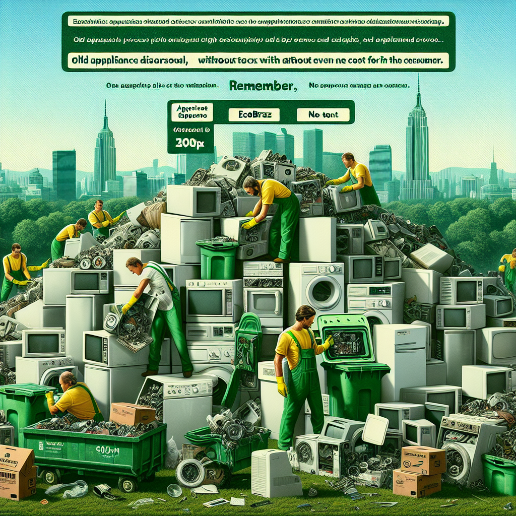 Entsorgung von alten Haushaltsgeräten: Ecobraz kümmert sich um alles, ohne Kosten für den Verbraucher