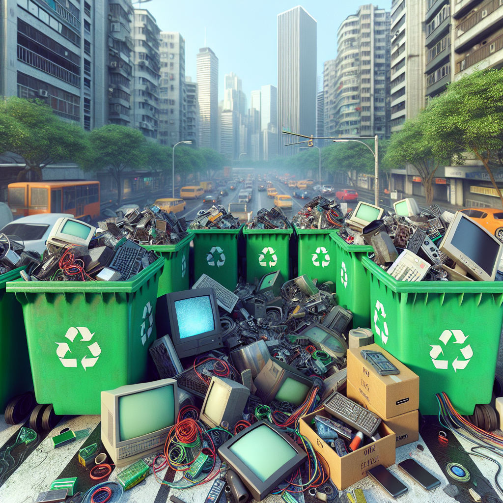 Élimination des déchets électroniques à Diadema