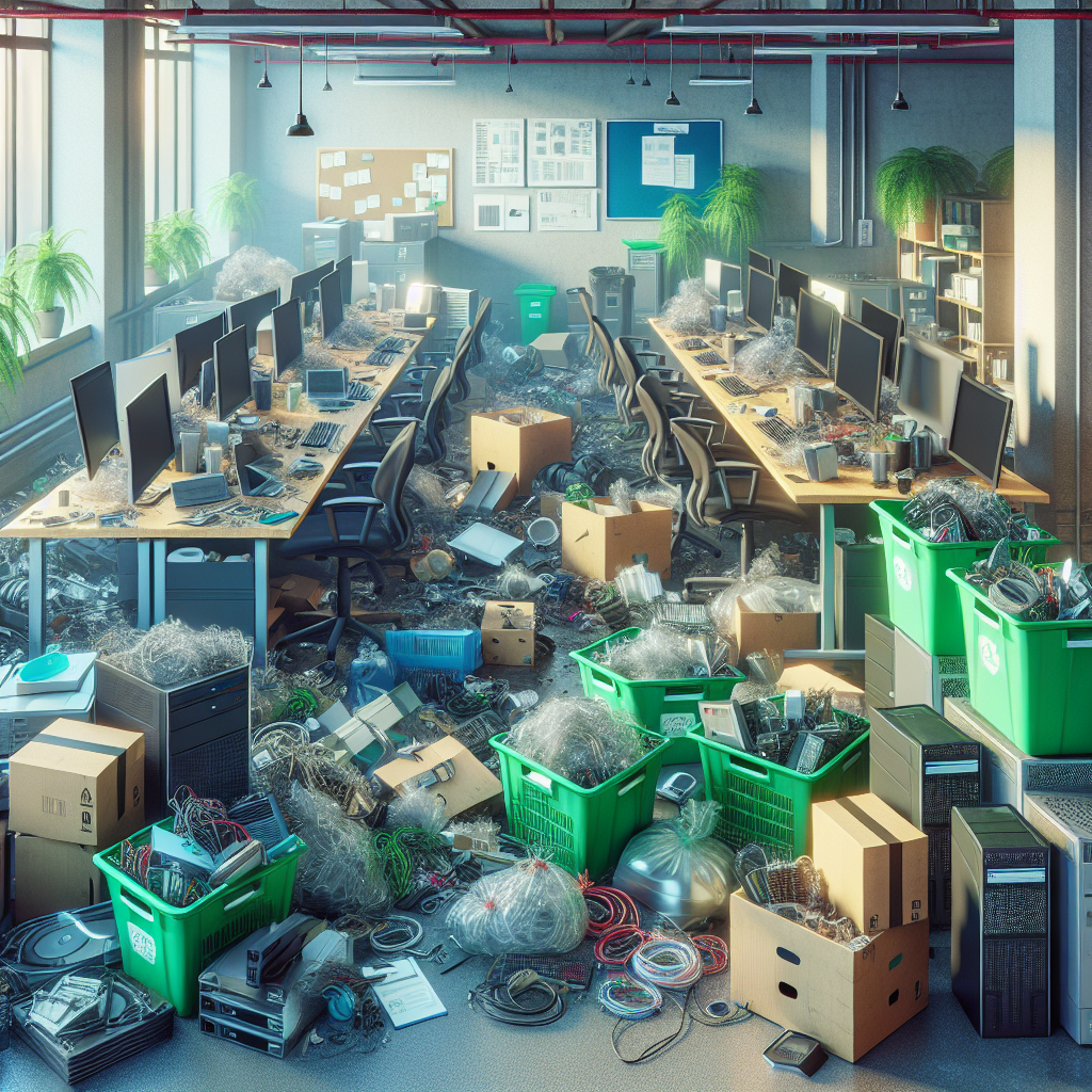 Eliminación de residuos para empresas de nueva creación y oficinas de TI: limpieza trimestral