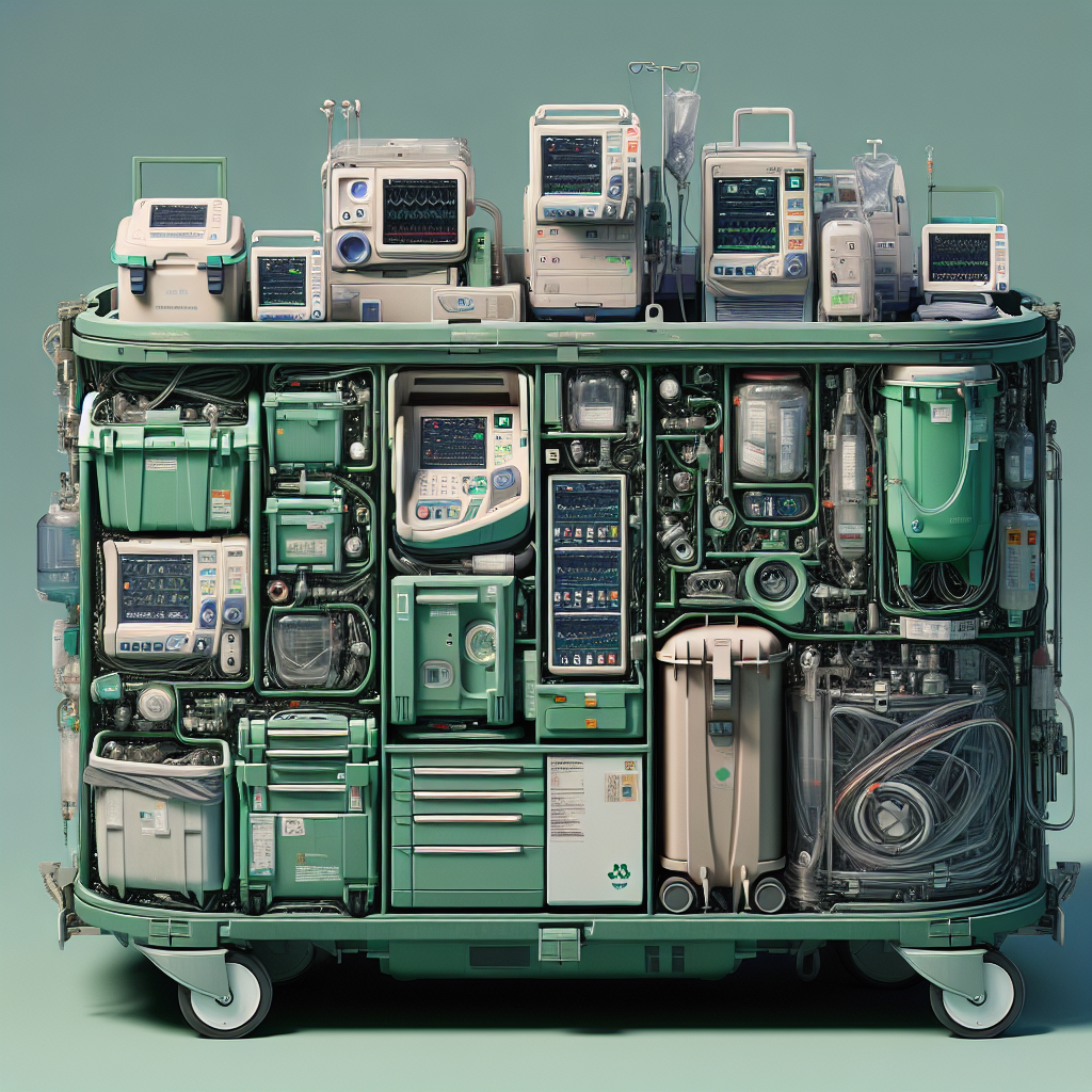 Eliminación sostenible de equipos de UCI de GE, Philips y Dräger