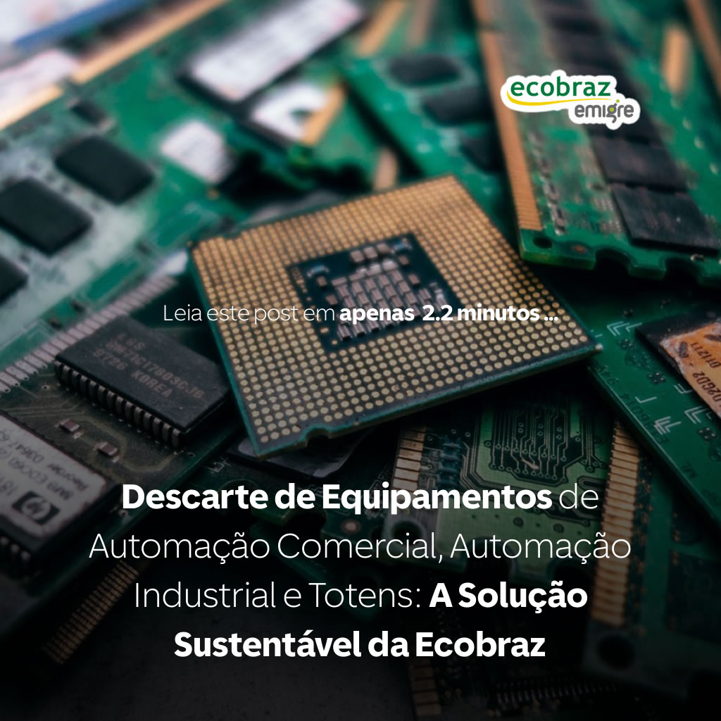 Élimination des équipements d'automatisation commerciale, d'automatisation industrielle et des bornes : La solution durable d'Ecobraz