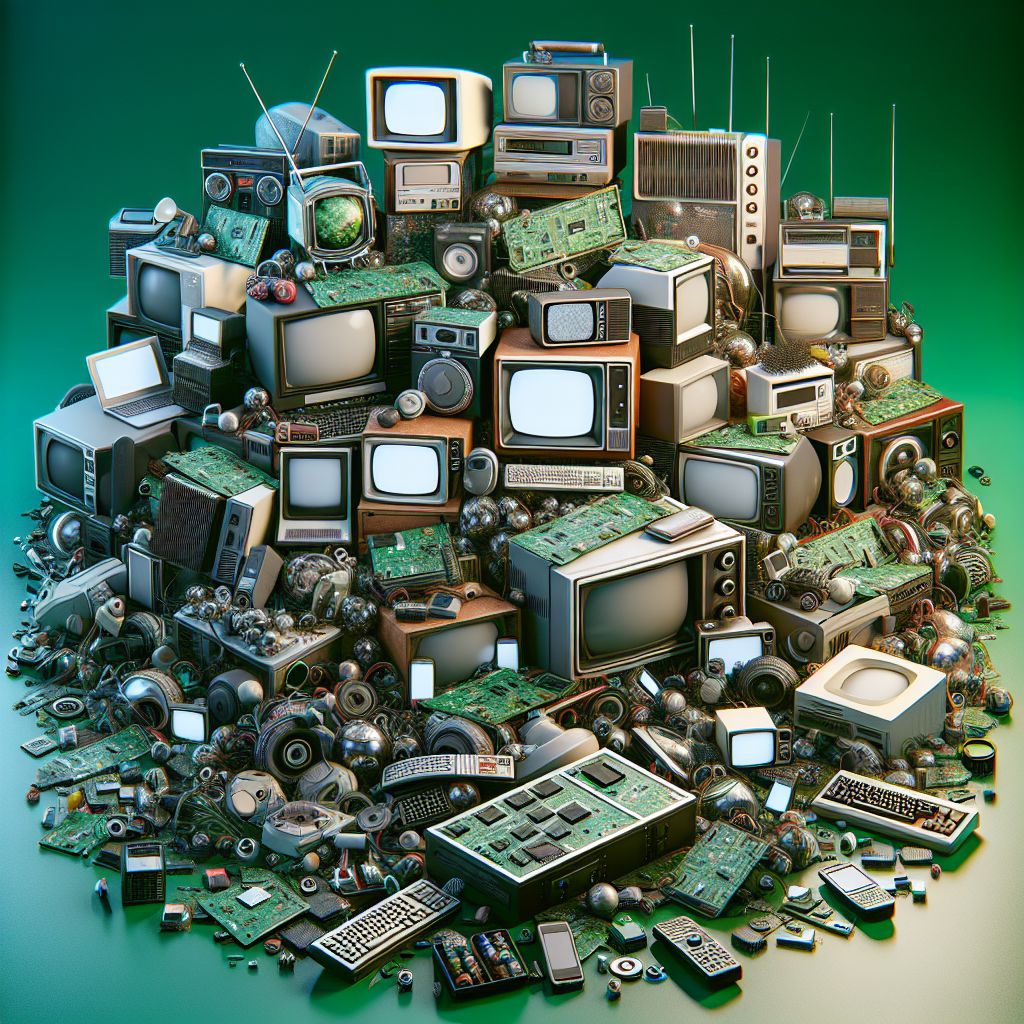 Elektronische Geräte, die die Welt Veränderten und Tonnen von Abfall verursachten
