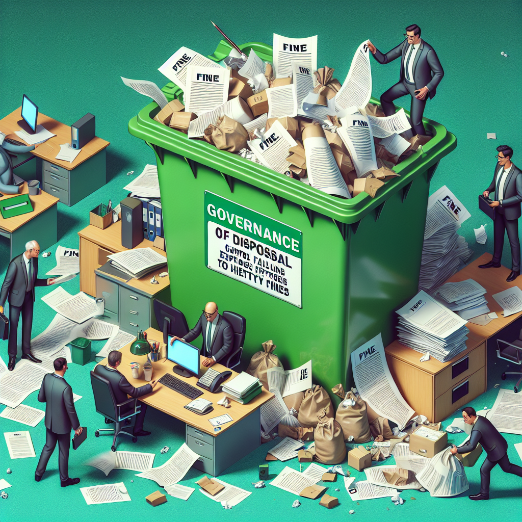 Governança de descarte: falhas de controle que expõem empresas a multas milionárias