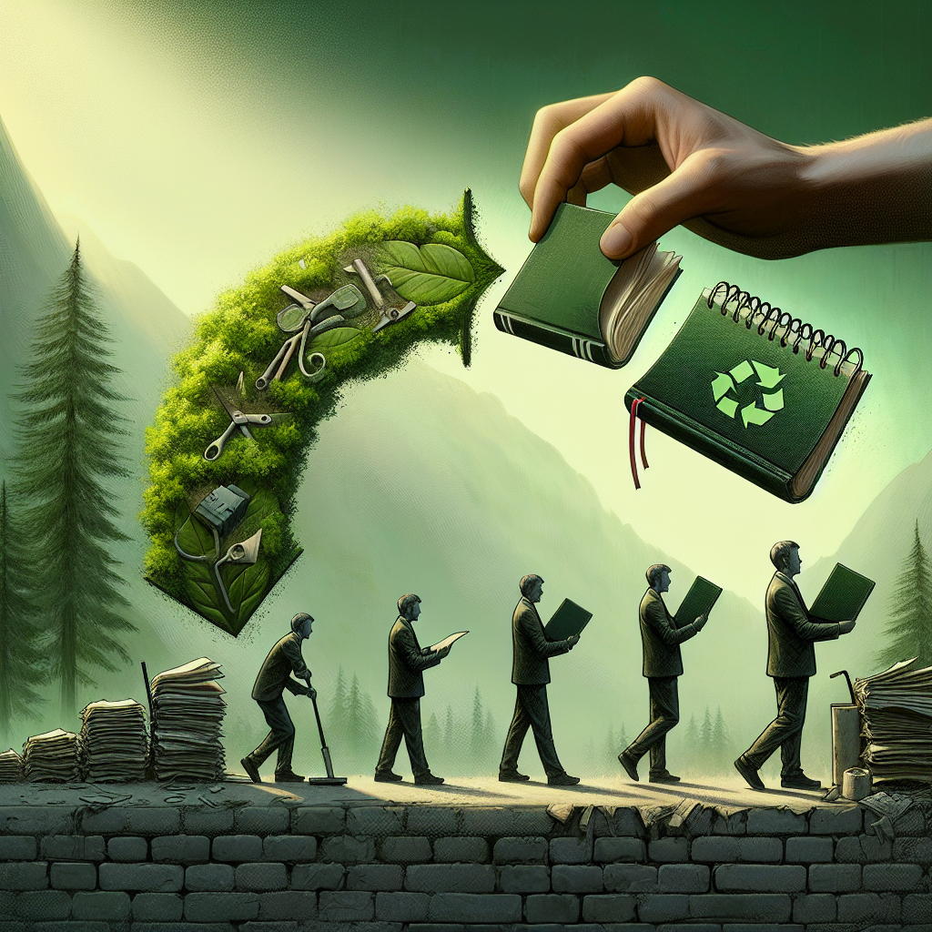 Der Lebenszyklus eines weggeworfenen Notizbuchs: von der Sammlung bis zur Wiedereingliederung in den Wirtschaftskreislauf