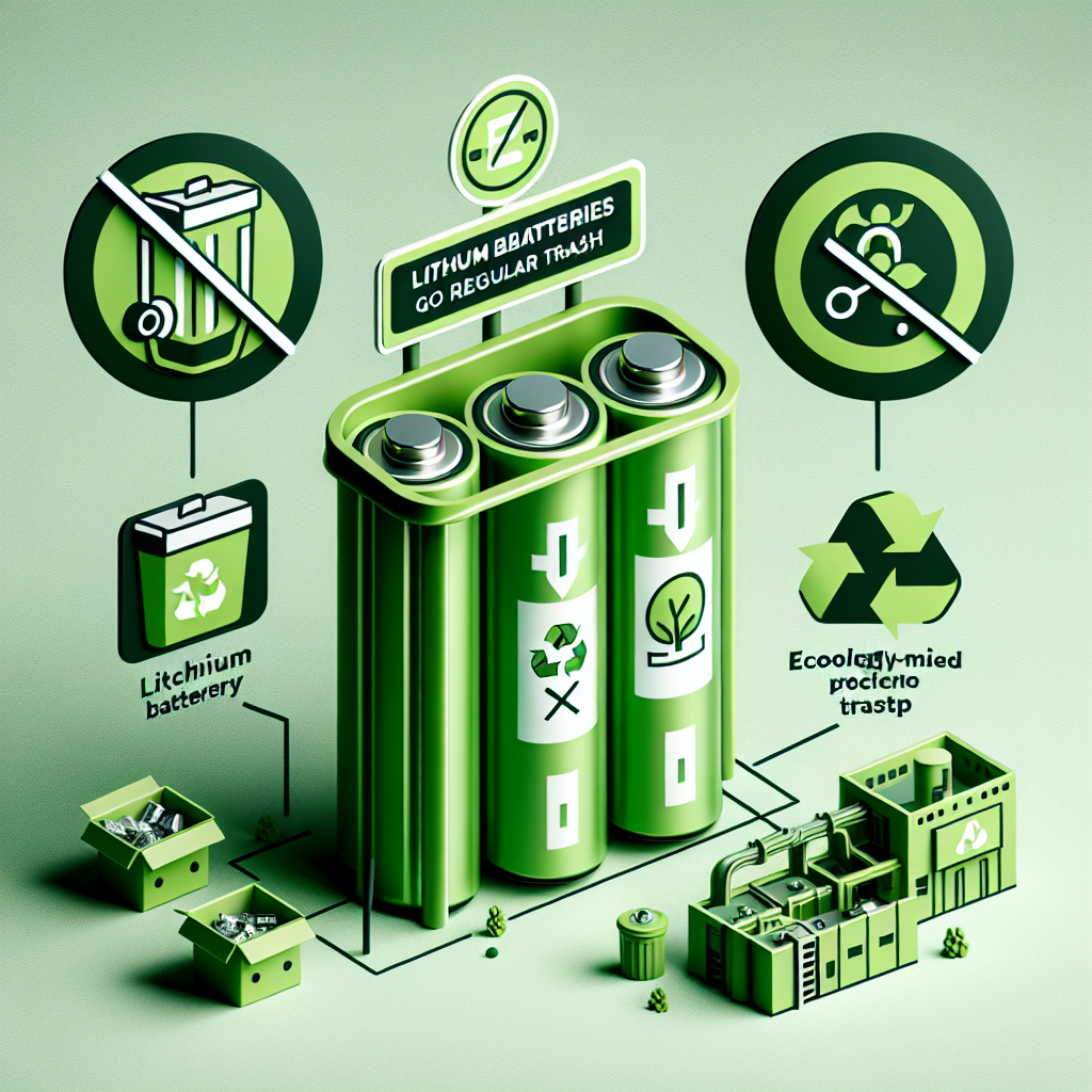 Pourquoi les piles au lithium ne doivent pas être jetées à la poubelle et comment Ecobraz s'en charge