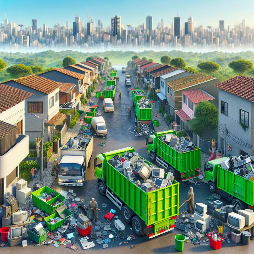 programação de coleta de lixo eletrônico residencial São Paulo