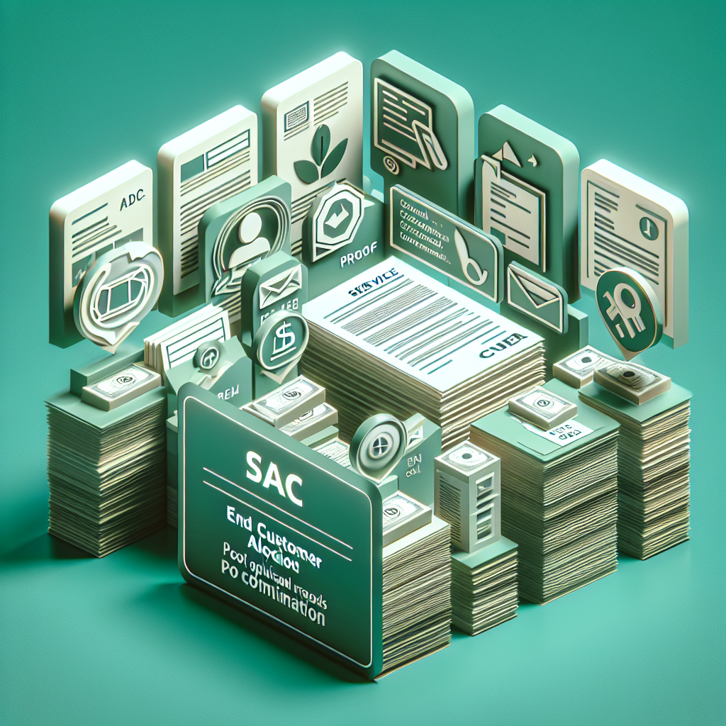 Quels sont les documents dont SAC a besoin pour prouver la destination au client final ?