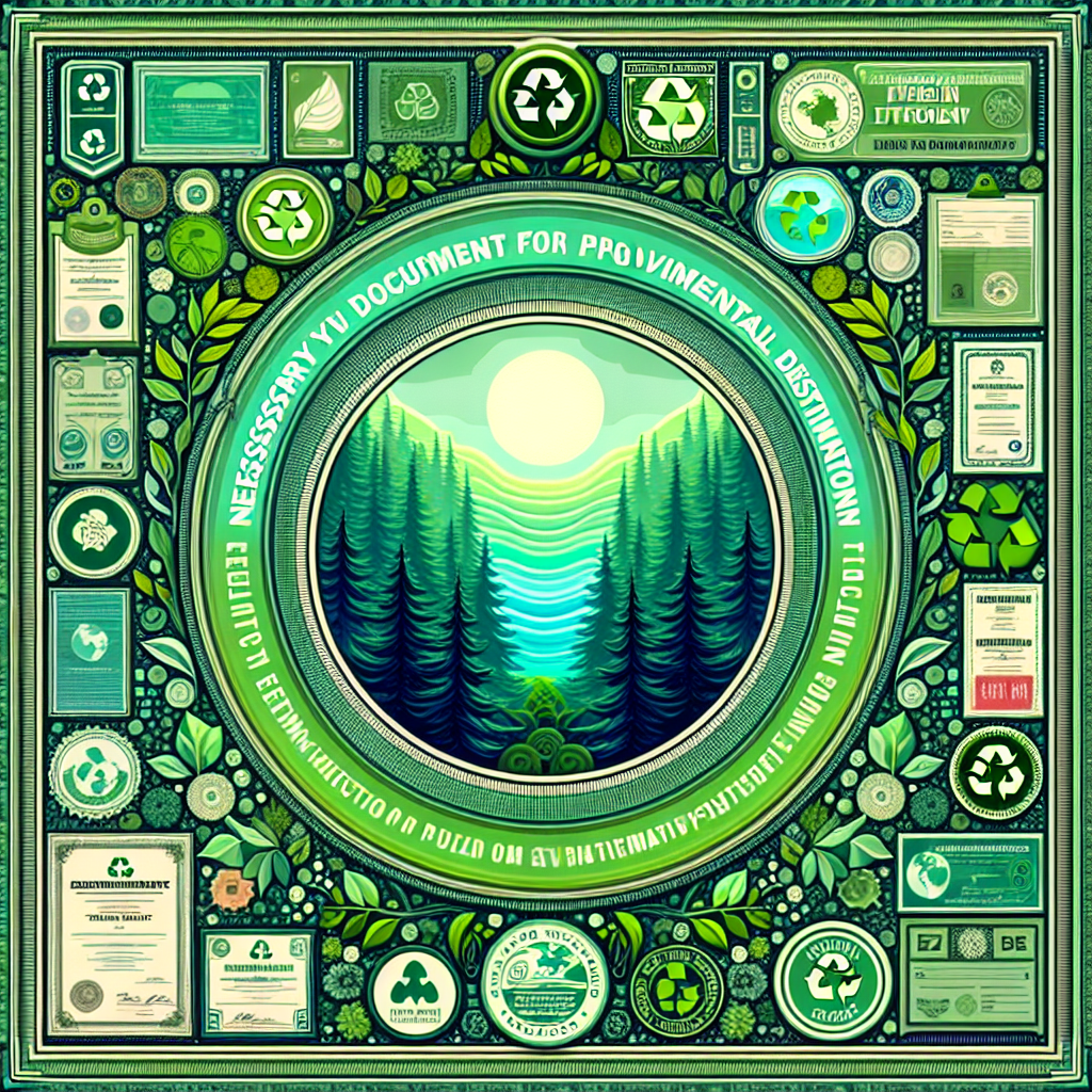 ¿Qué documentos son necesarios para demostrar el destino medioambiental?