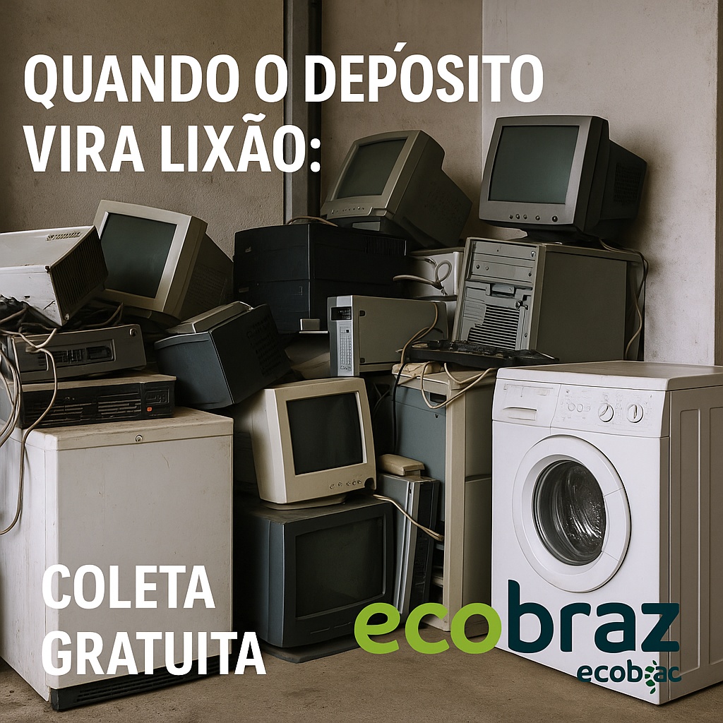 Quando o Depósito Vira Lixão: O Impacto do Acúmulo de Lixo Eletrônico e Linha Branca — e Como a Ecobraz Remove de Graça