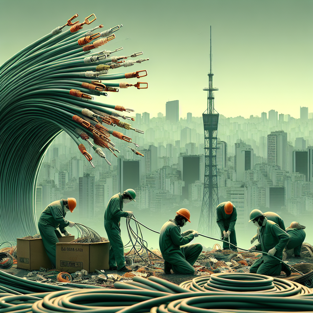 Reciclagem de cabos telefônicos em São Paulo