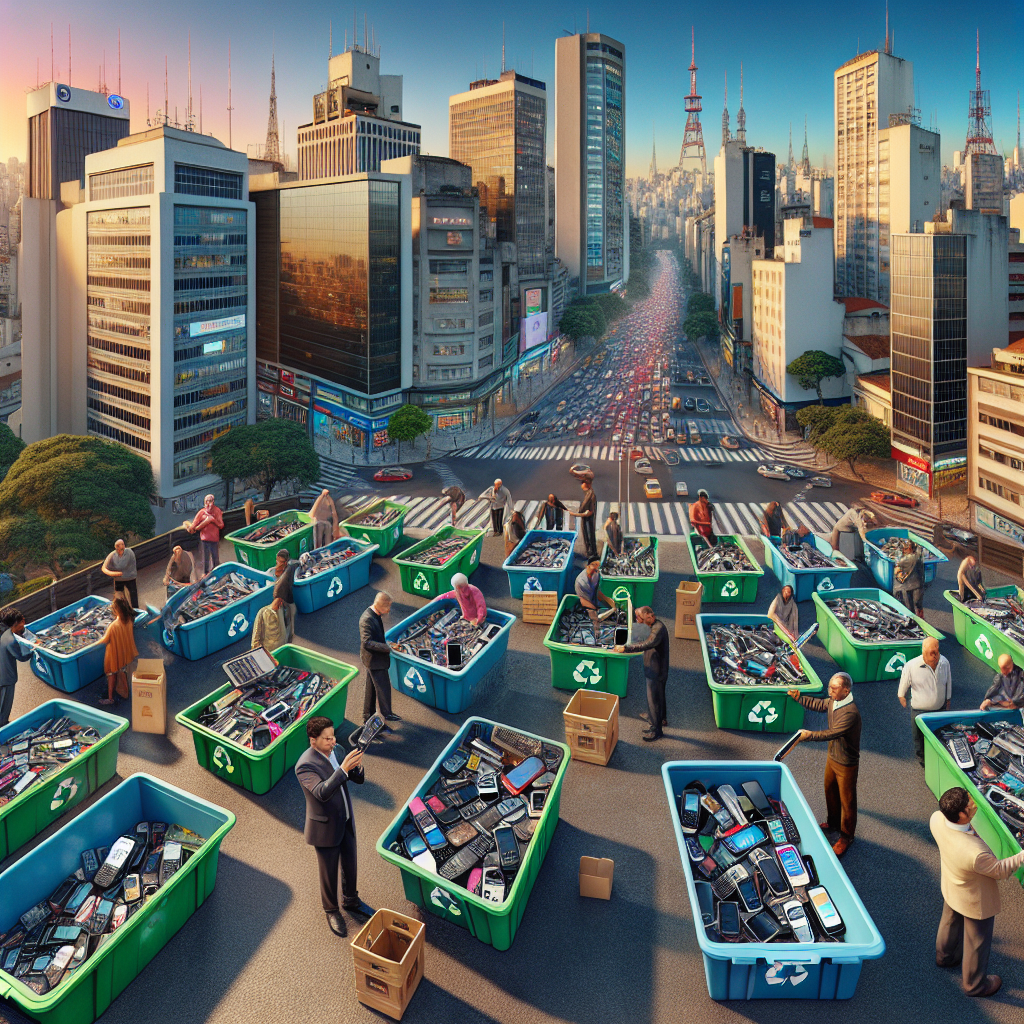Reciclagem de celulares em São Paulo