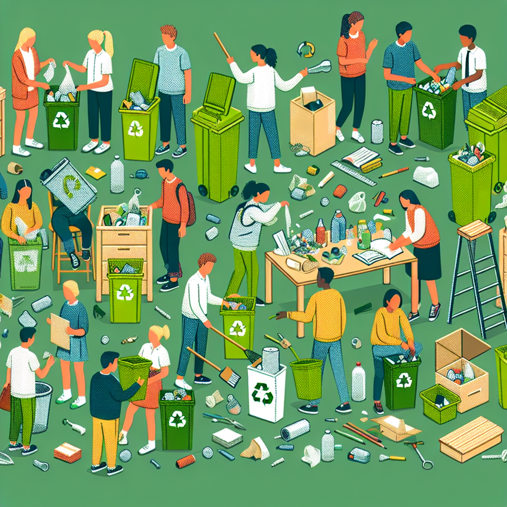 Recyclage dans les écoles et les universités : projets d'éducation à l'environnement