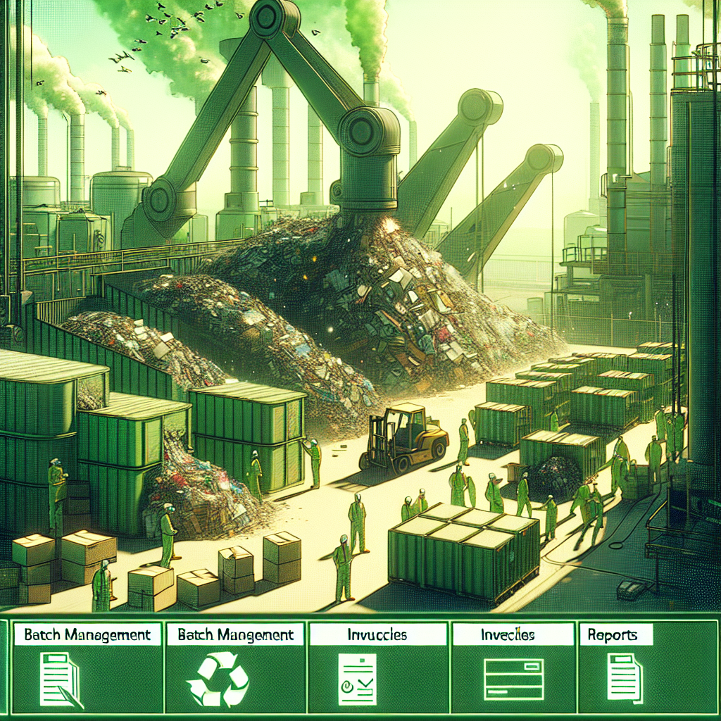 Reciclaje para industrias: gestión de lotes, facturas e informes