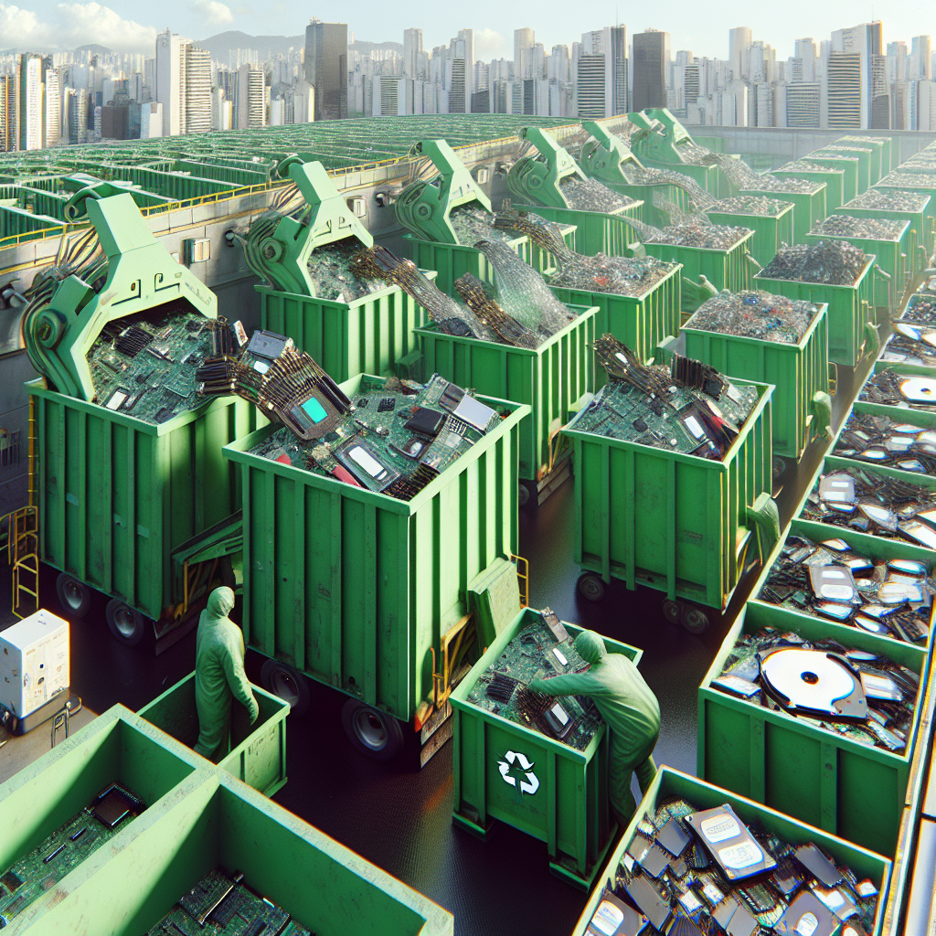 Service de recyclage des cartes mères et disques durs usagés à São Paulo