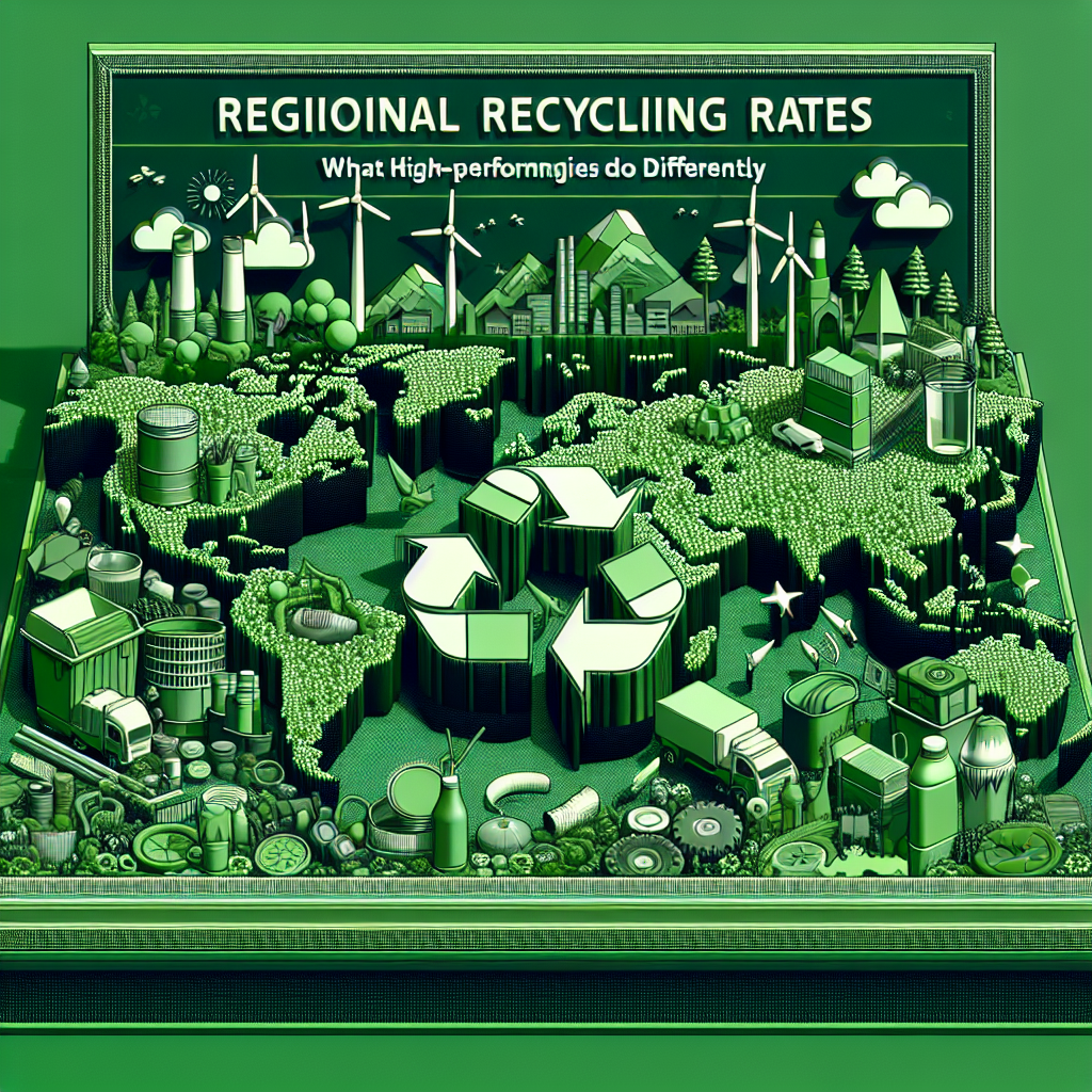 "Tasas regionales de reciclaje: qué hacen diferente los países con mejores resultados"